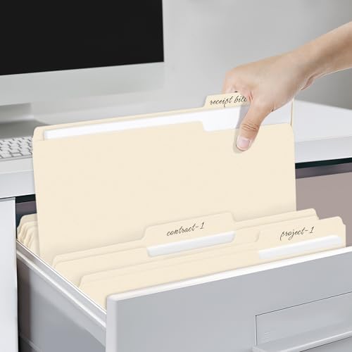 Eco-Friendly SUNEE File Folders, 30 Pack Manilla Folders 8.5 x Kit