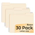 Eco-Friendly SUNEE File Folders, 30 Pack Manilla Folders 8.5 x Kit