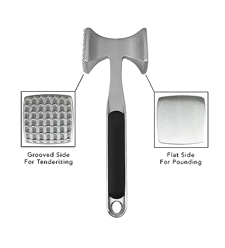 luxury Gourmet Multi Sided Meat Tenderizer for Pounding Meats, Nuts, Collection