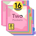 Taja 16 Count Dividers for 3 Ring Binder with Two Set