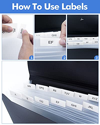 Eco-Friendly Expanding File Folder with Tabs, 13 Pockets File Organizer Collection