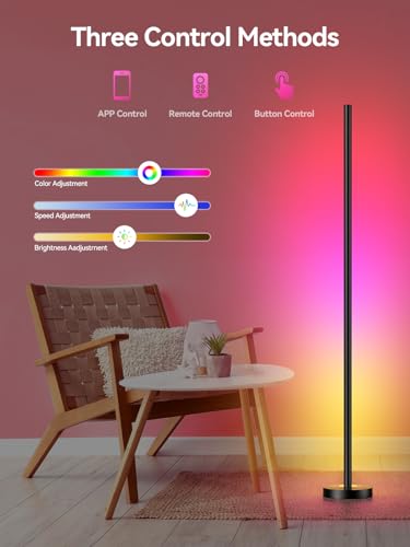 top-tier OIYN Smart RGBICW LED Corner Floor Lamp - 16 Essentials