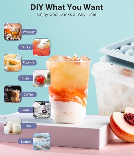 Minimalist Ice Cube Tray with Lid and Bin – for Daily Use
