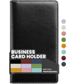 exclusive Sooez Leather Professional Business Card Book Holder Organizer, 240 Kit
