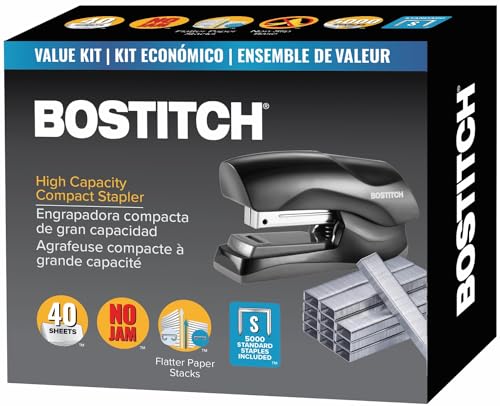 Smart Home Bostitch Office Heavy Duty 40 Sheet Stapler with 5,000 Staples, Collection