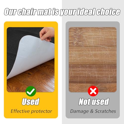 Minimalist Sycoodeal Office Chair Mat for Hardwood Floor,Office Computer Essentials